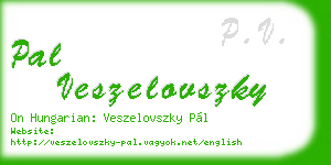 pal veszelovszky business card